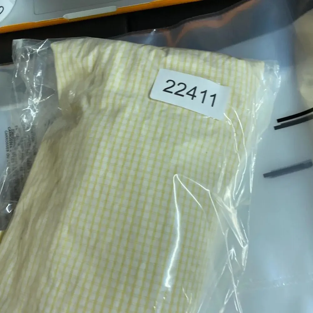 J. Crew Shirt Men L Large Yellow Plaid Button Up Collared Long Sleeve Cotton